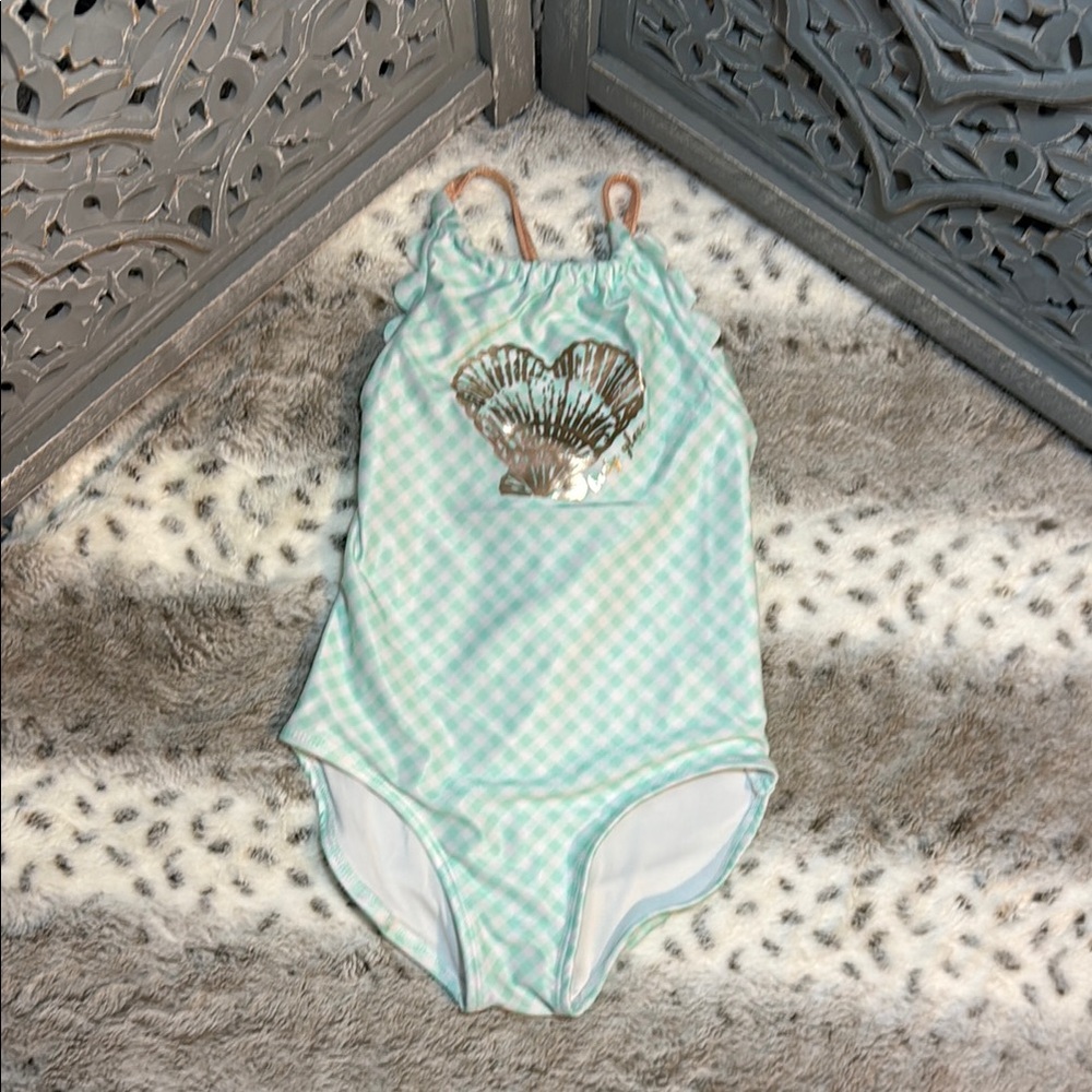 Body Glove pastel seashell swimsuit girls XSmall beach pool party tropical swim